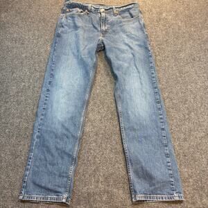 Levi's 505 Men's Size 32x30 Light Wash Relaxed Fit Straight Leg Jeans